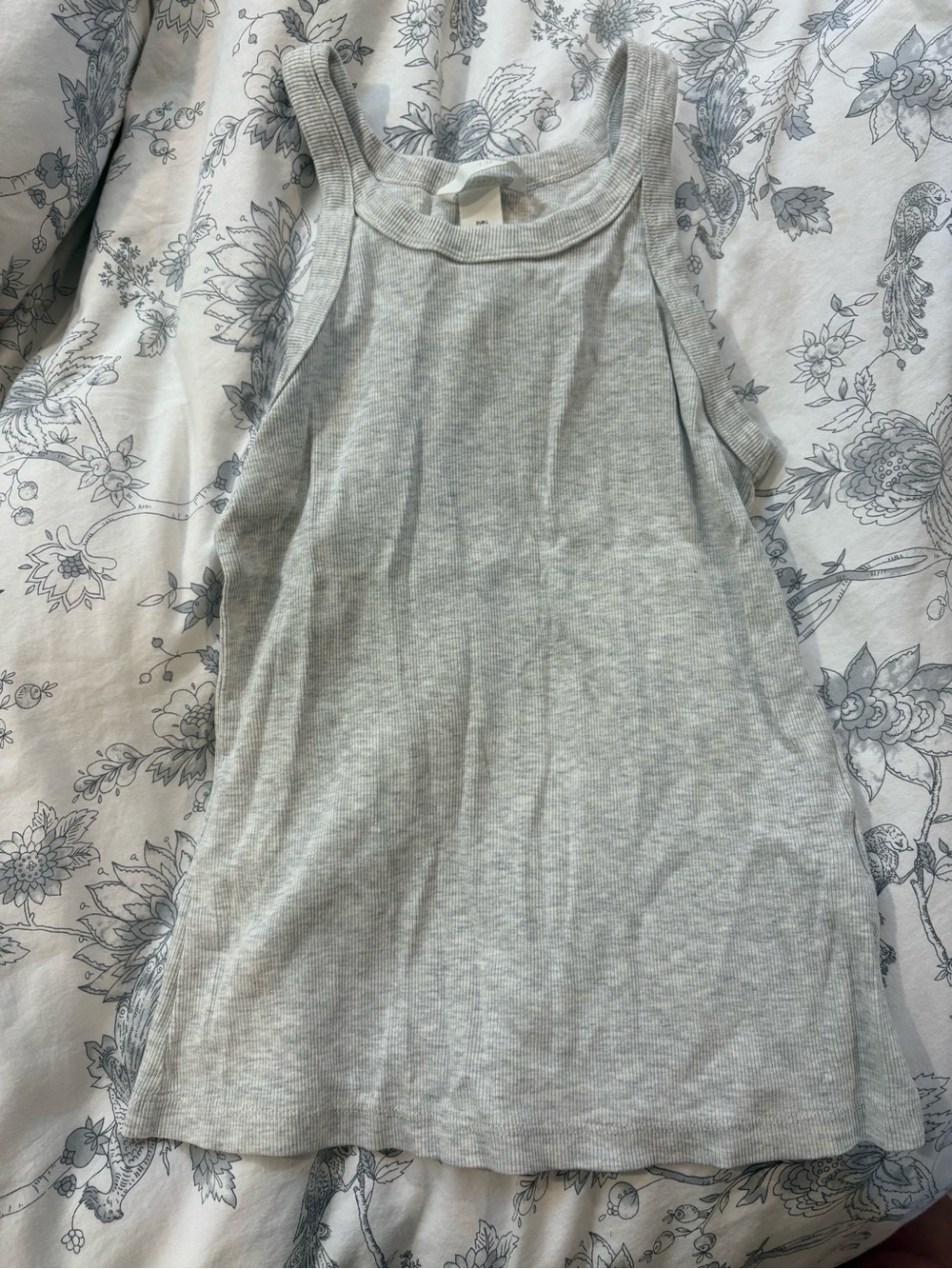 H&M Light Gray Ribbed Tank Top - Picture 2 of 3
